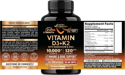 120 mcg vitamin k2 as mk-7 — highly bioavailable long-acting form