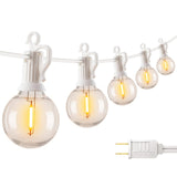 Brightown Patio Lights 29FT G40 LED 12 Bulbs | Ready-to-Gift Outdoor String Lights for Housewarming, Wedding Shower, Birthday, and Holiday Gifting, Warm White