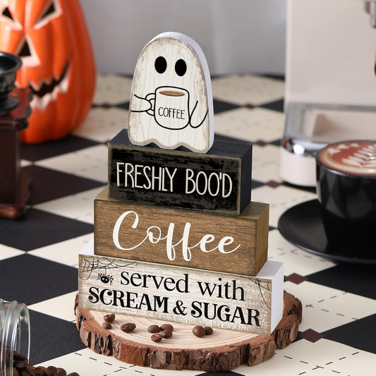 handcrafted wood material with detailed carved features for long-lasting seasonal reuse