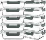 30 oz Glass Bento Containers with Snap-Lock Lids – Reheat-and-Go Meals for Active Routines