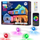 Lumaglow App-Controlled Outdoor House Lights 100ft, Thoughtful Housewarming and Christmas Gift for Parents and Couples