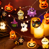 LOLStar Halloween String Lights 8 Mode LED Garland for Entryway Doorway and Window Moody Seasonal Styling