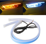 24-Inch Flexible LED Headlight Strips – Designer-Grade RGB Chasing Modes for Custom Show Builds