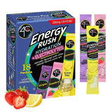 4C Energy Rush Variety Pack – Grab-and-Go Energy Drink Mix for Home Office, Desk, and Commute, 18 Stick Packets