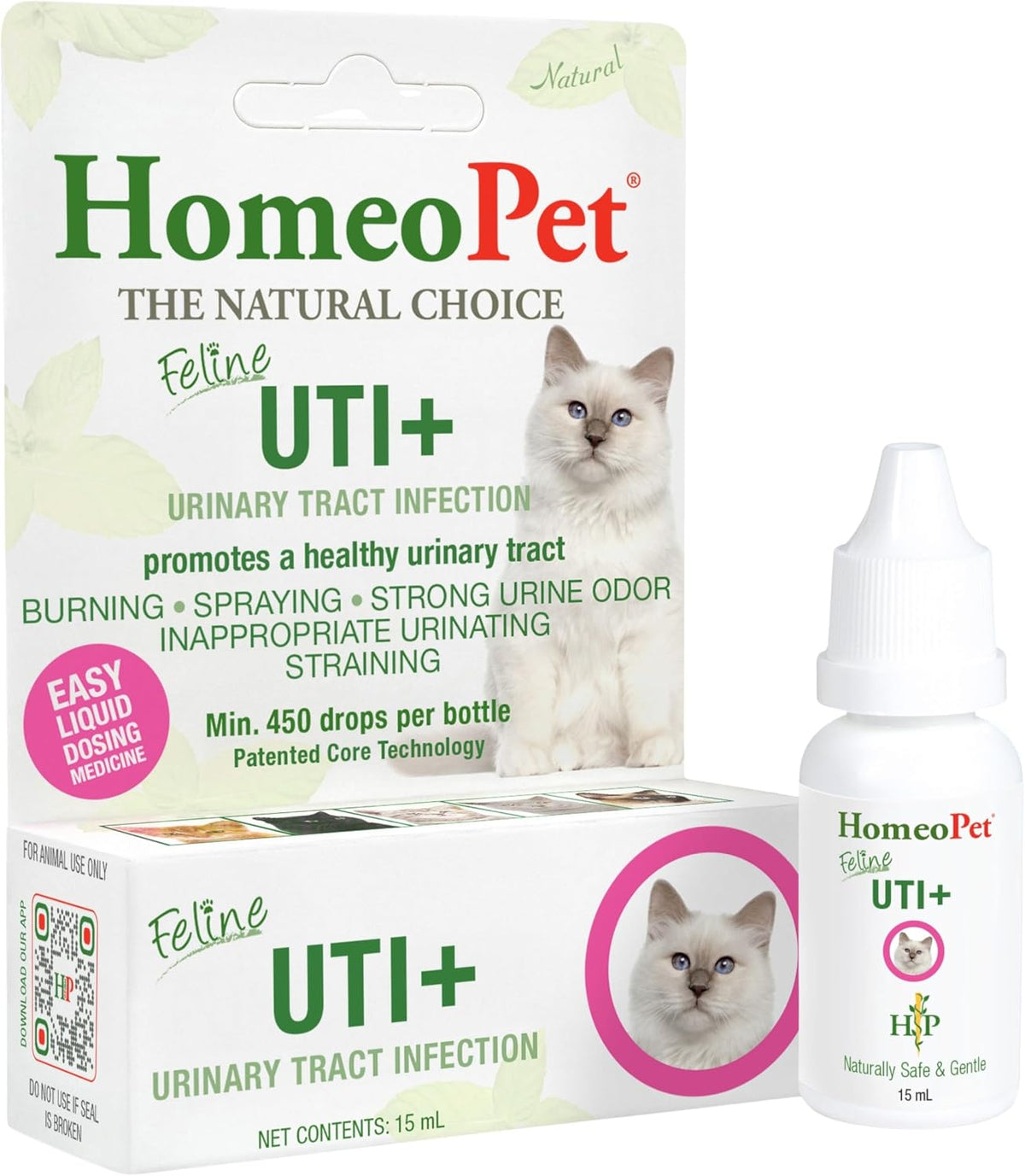 15 ml liquid drop bottle with flexible oral/water/food dosing