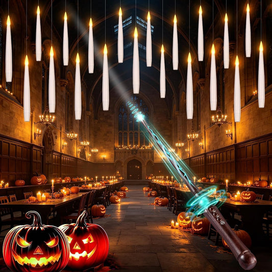 20 led candles (6-inch) with warm flickering flame effect and detachable flame top