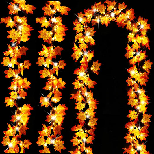 3-pack design with 30ft total length and 60 warm white leds