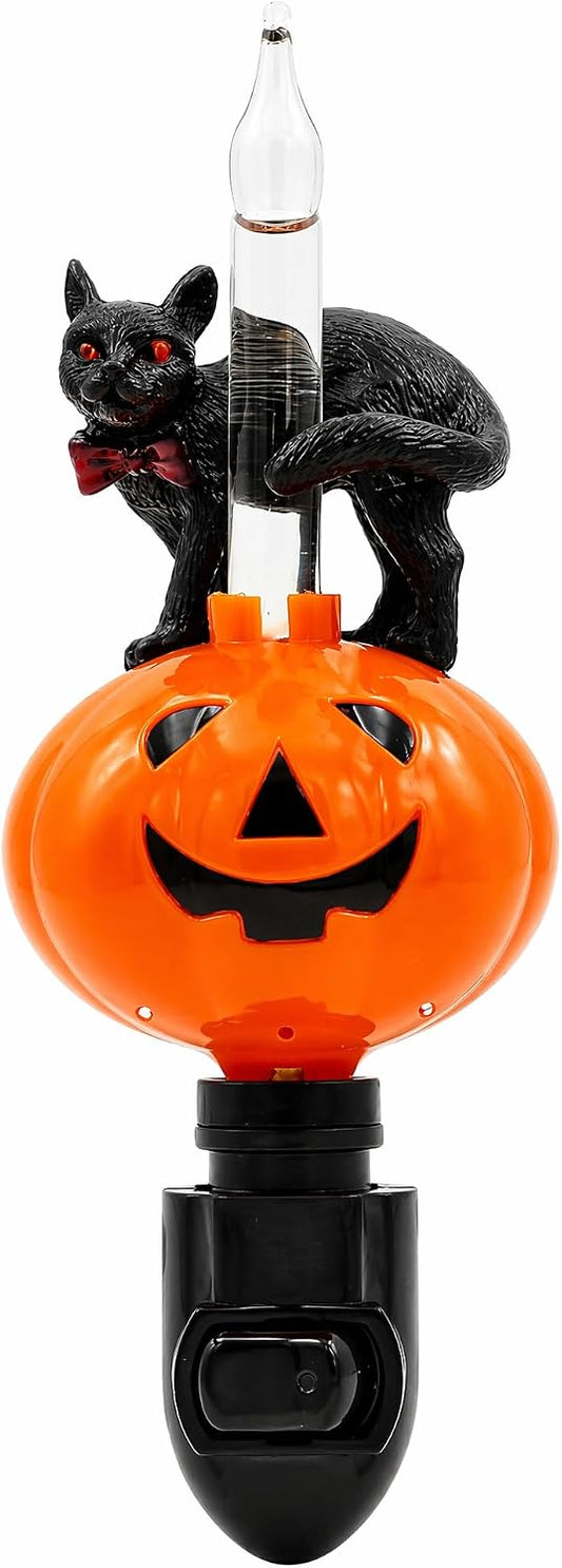 5-watt incandescent e12/a19 bulb providing warm glowing jack-o'-lantern light