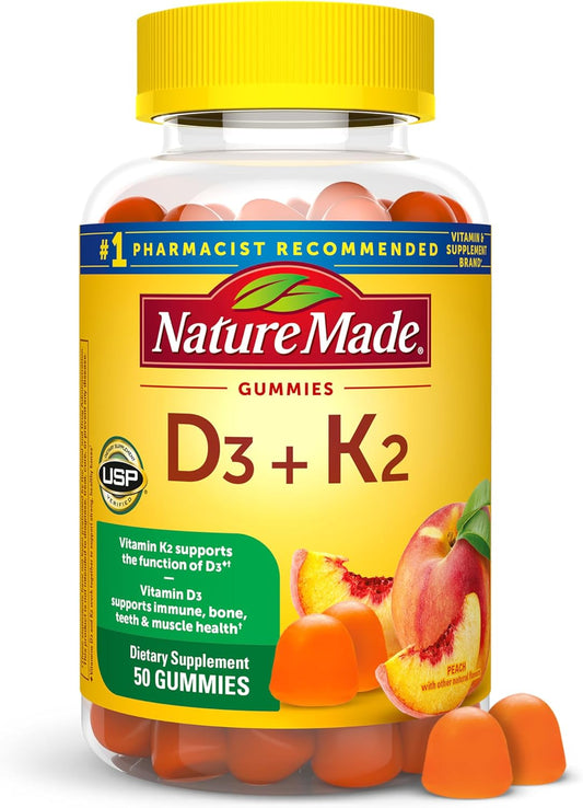5000 iu (125 mcg) vitamin d3 per 2-gummy serving