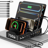 Zobirez Sleek One-Piece Charging Station for Studio Apartments and Small Spaces