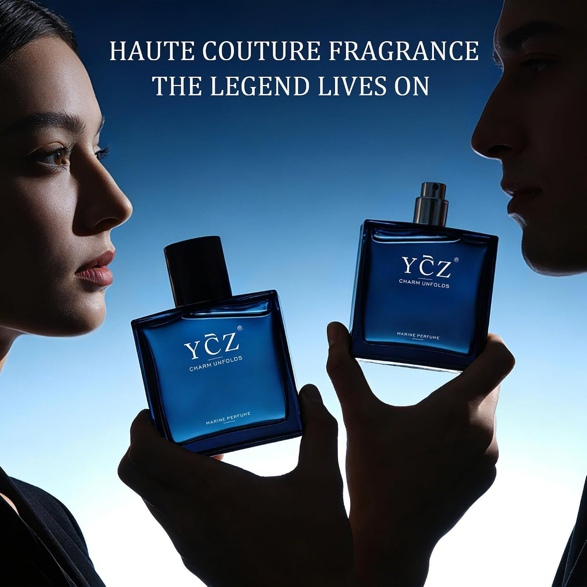 8 scent variations spanning marine, citrus, woody, amber, and oud families