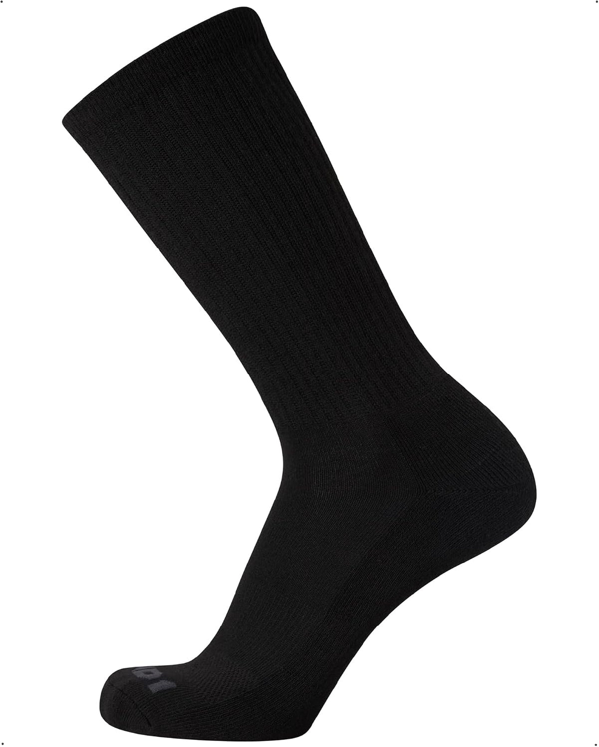 AND1 Mens Crew Socks 12 Pack – Breathable Cushioned Socks for Patio Lounging and Park Runs