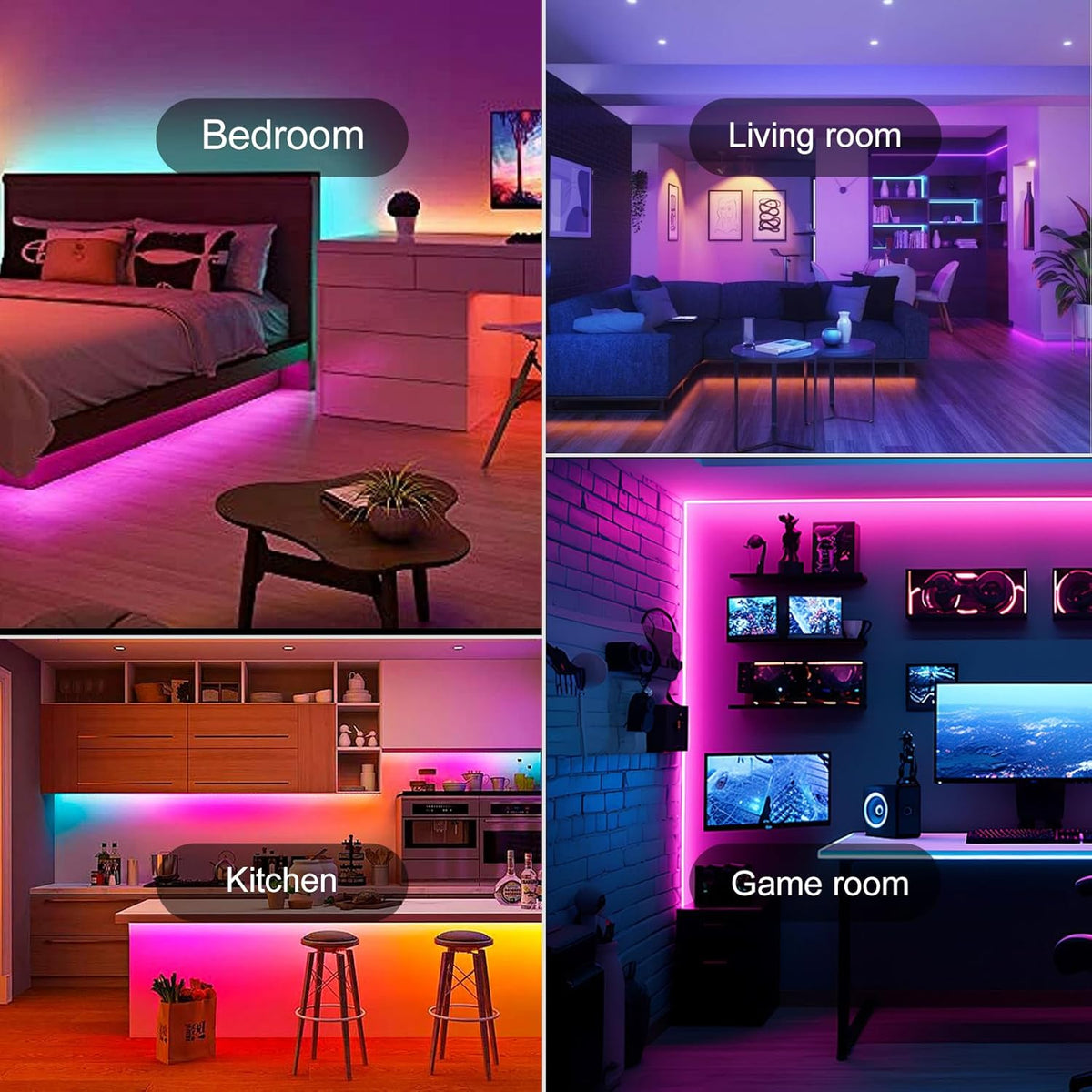 [Brand] App Controlled LED Strip Lights – Dimmable Relaxation Lighting for Self Care Evening Routine
