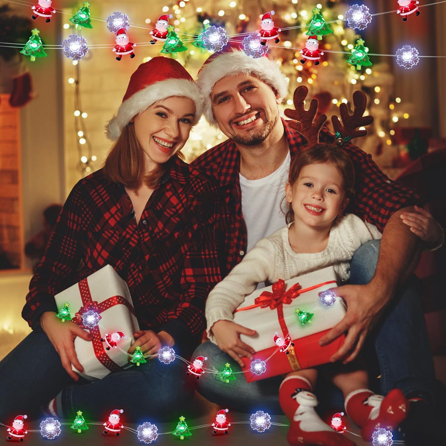 [BRAND] Flexible Copper Wire Christmas Fairy Lights with Remote – Table Runner, Photo Wall, and Indoor Ambiance Decor