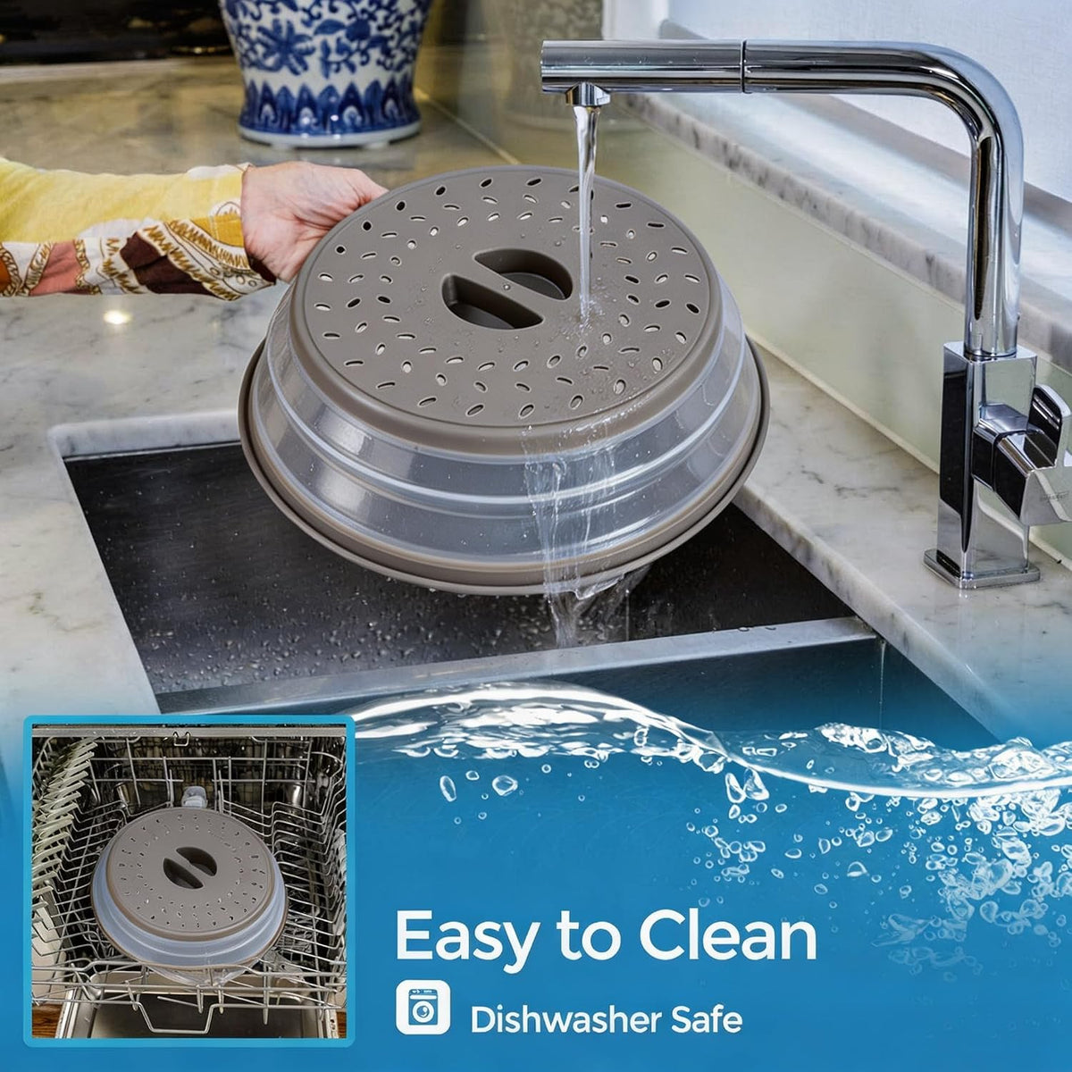 [Brand Name] Dishwasher-Safe Microwave Cover – Low-Maintenance Kitchen Tool for Focused Daily Workflows