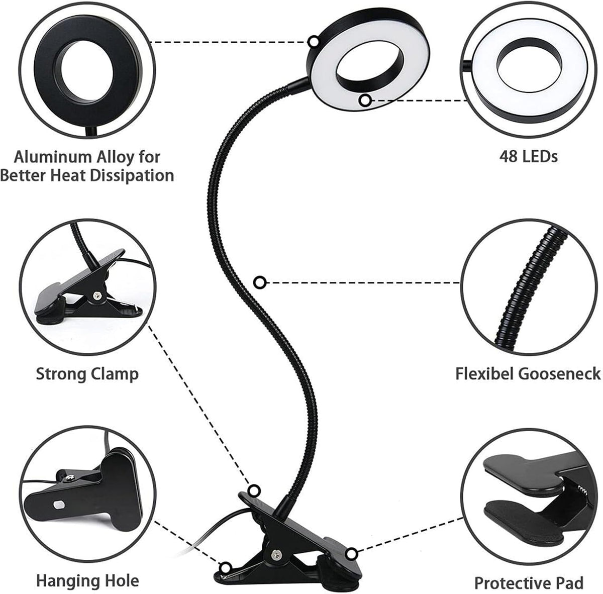 [Brand Name] Study Lamp Gift Set – Practical Present for Teens and Remote Workers, Compact Clip On LED