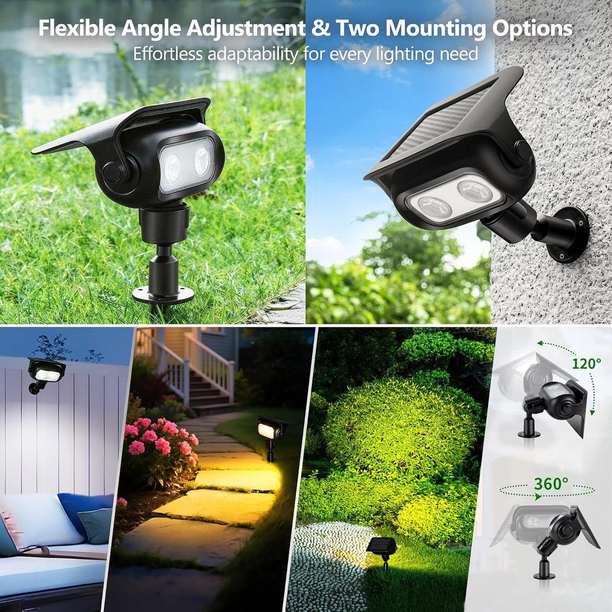 built-in dusk-to-dawn light sensor for automatic on/off operation