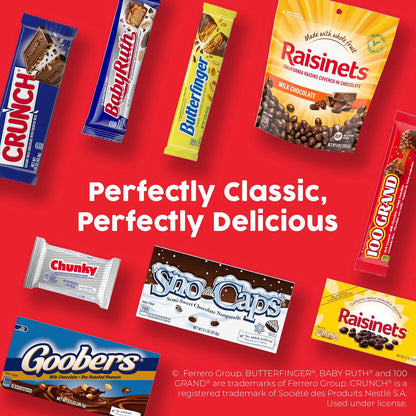 Butterfinger, CRUNCH, Baby Ruth & More Halloween Candy Gift Bundle – Party Hostess Present and Office Treat Sharing, 36.9 oz