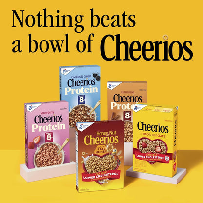 Cheerios Toasted Oat Cereal – Lunchbox Ready Portable Snack for School Age Children and Family Pantry, 8.9 oz Travel Box