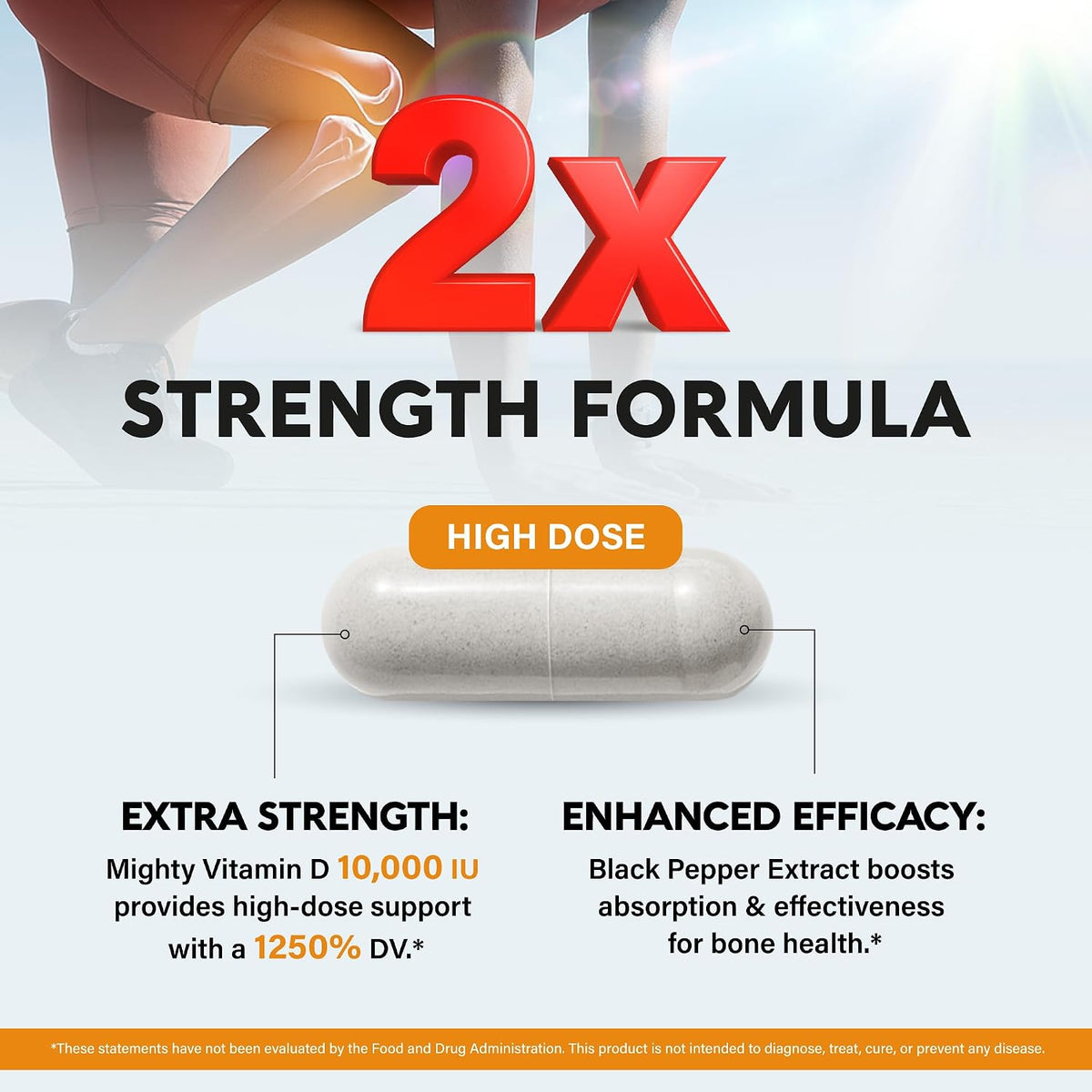 Clean Routine Vitamin D3 K2 MK-7 10,000 IU – Single Capsule Replaces Five Bottles