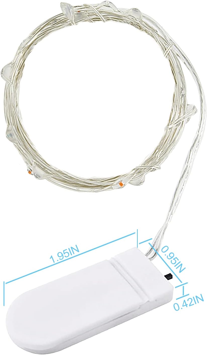 compact battery box (2x1 inch) with on/off switch, easy to conceal in displays