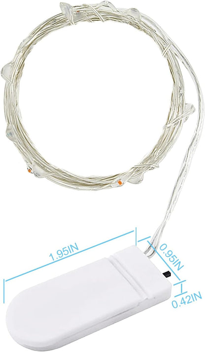 compact battery box (2x1 inch) with on/off switch, easy to conceal in displays