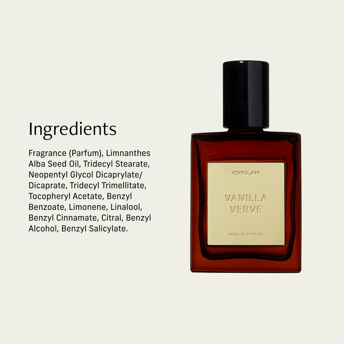 CYKLAR Perfume Oil Vanilla Verve – Luxury Alcohol-Free Fragrance for the Bedroom, Skin-Activated