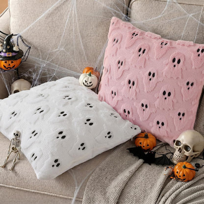 decorUhome Ghost Throw Pillow Covers 18x18 Set of 2 – Thoughtful Housewarming Gift for New Homeowners, Fall Holiday Present