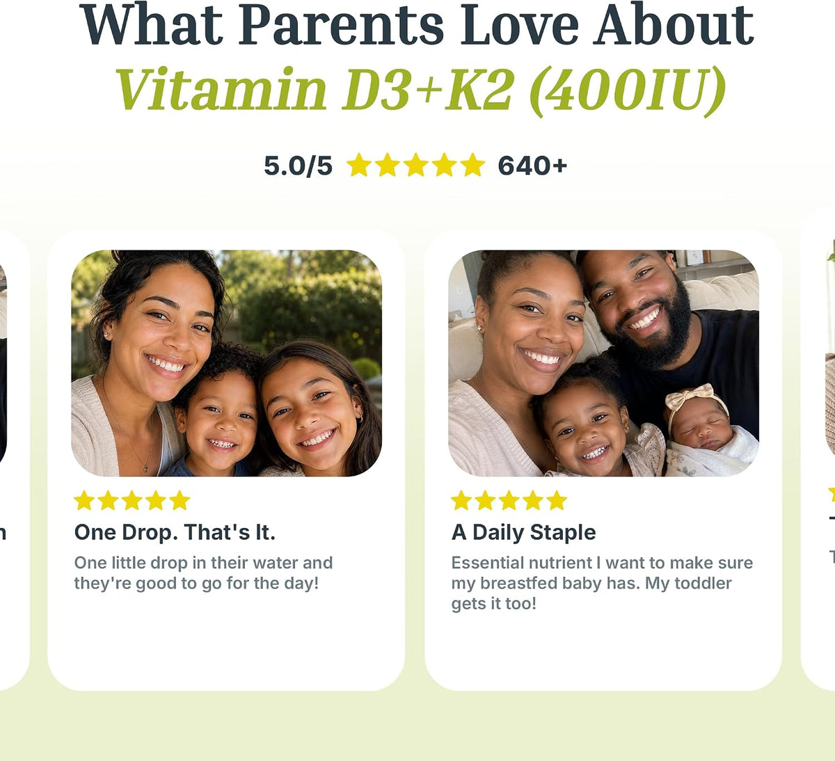 Dr. Green Mom Minimalist D3 K2 Drops — Pure Pediatrician-Recommended 400 IU in a Single Daily Drop