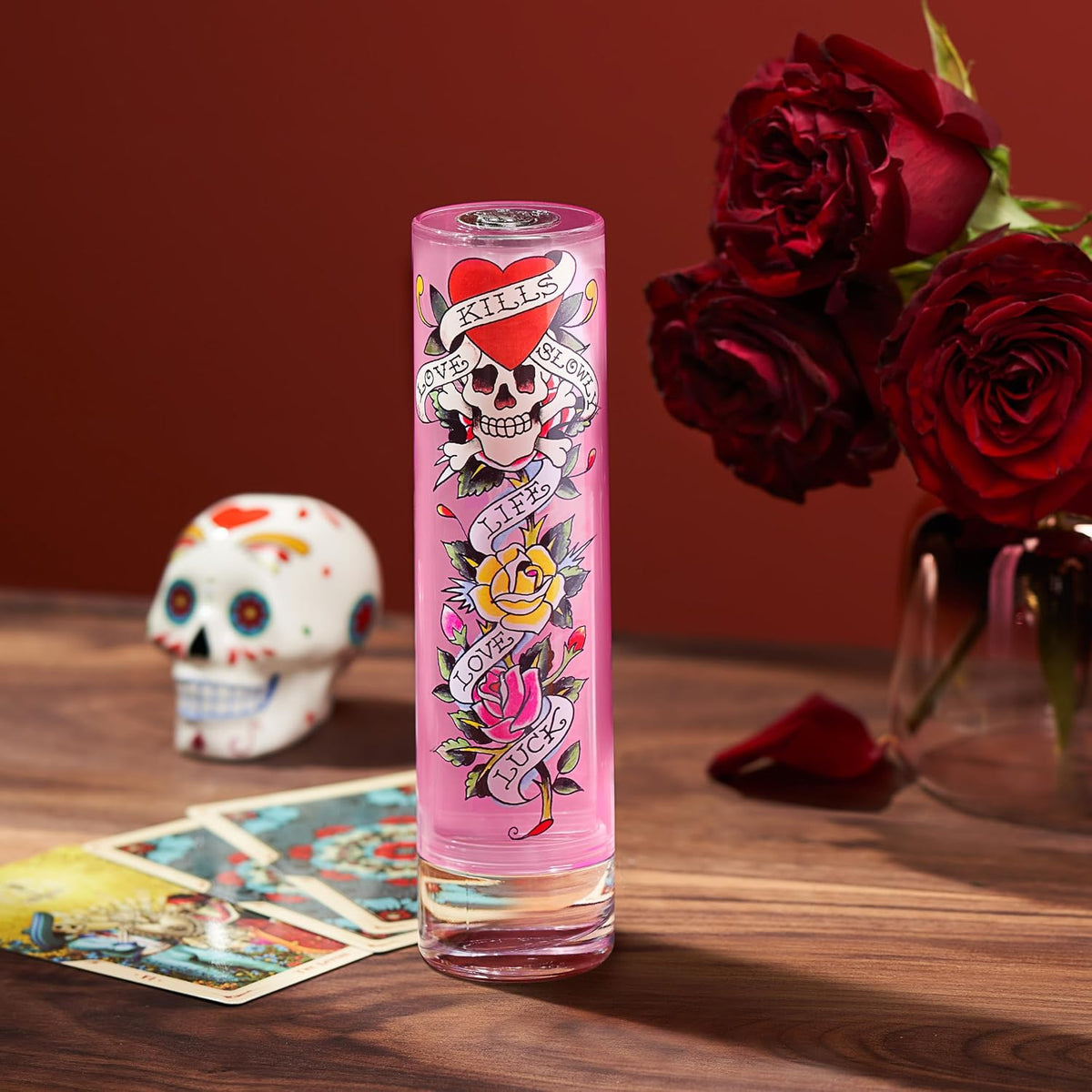 Ed Hardy Eau de Parfum Women – Sensual Amber Dry-Down Fragrance for Mood Setting at Home, 3.4 fl oz
