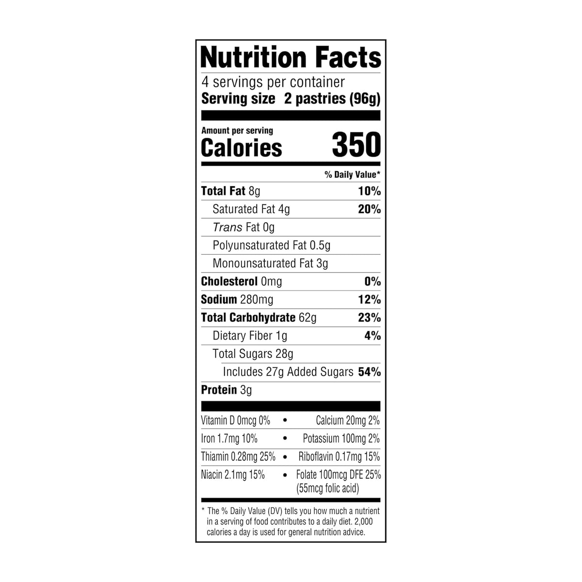 enriched with 5 added vitamins and minerals (iron, niacin, thiamin, riboflavin, folic acid, vitamin a)