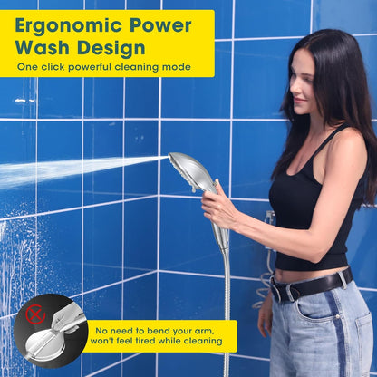 FASDUNT Filtered Shower Head with Handheld – Family-Friendly Soft Spray and Power-Wash Combo for Kids' Bathroom