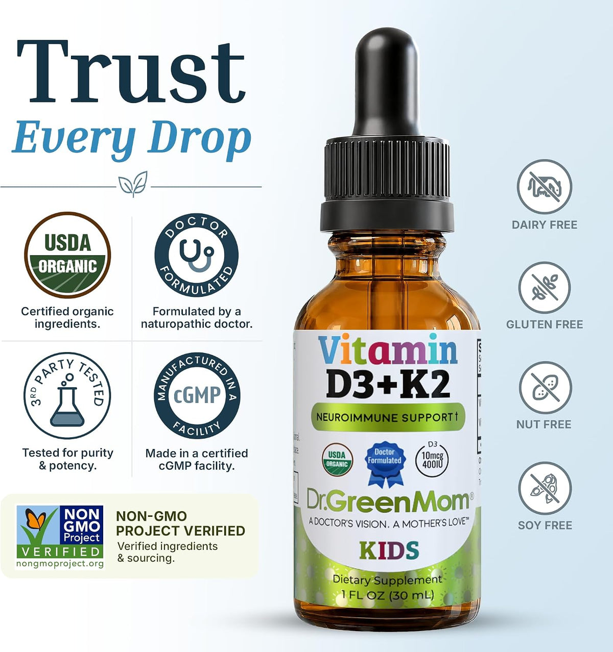 flavorless, sugar-free, sweetener-free, and free of artificial flavors