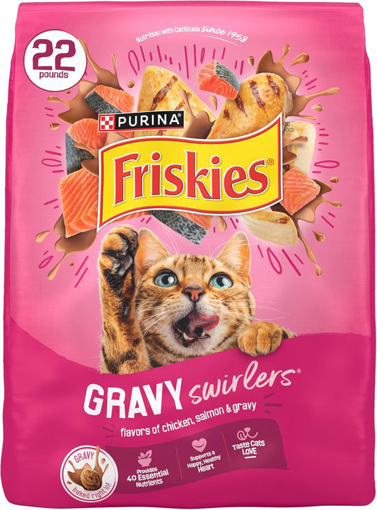 gravy swirls baked into every kibble piece for added flavor