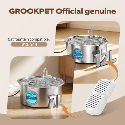 GROOKPET 7L Pet Water Fountain – Sleek Indoor Decor for Open-Plan Living Spaces