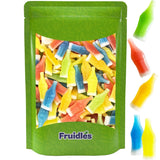 Fruidles Original Wax Bottles Candy – Mini Drink-Shaped Novelty Candy for Classroom Valentine's and Birthday Goody Bags