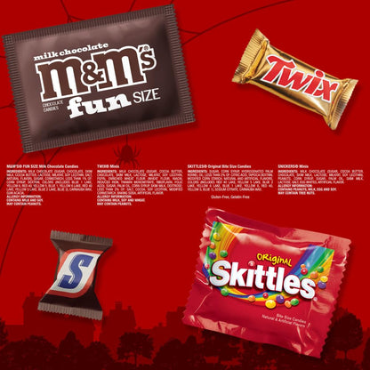 Halloween Candy Gift Bag – 60 Count Variety Pack for Boo Basket Surprise and Neighbor Gifting