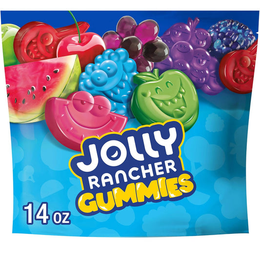 JOLLY RANCHER Gummies Assorted Fruit Flavored Candy Bag – Conference Room Snack Bowl for Meetings, Client Visits, and Team Gatherings