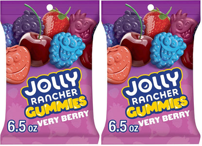 JOLLY RANCHER Gummies Assorted Fruit Flavored Candy Bag – Conference Room Snack Bowl for Meetings, Client Visits, and Team Gatherings