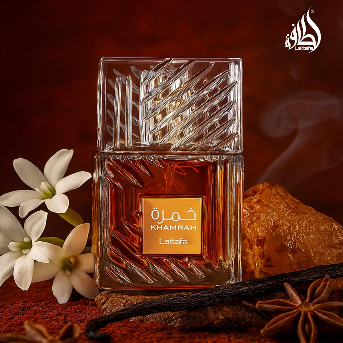 Lattafa Khamrah Vanilla Praline Perfume – Soothing Warm Fragrance for Mindfulness Sessions, 3.4 oz Unisex Eau de Parfum