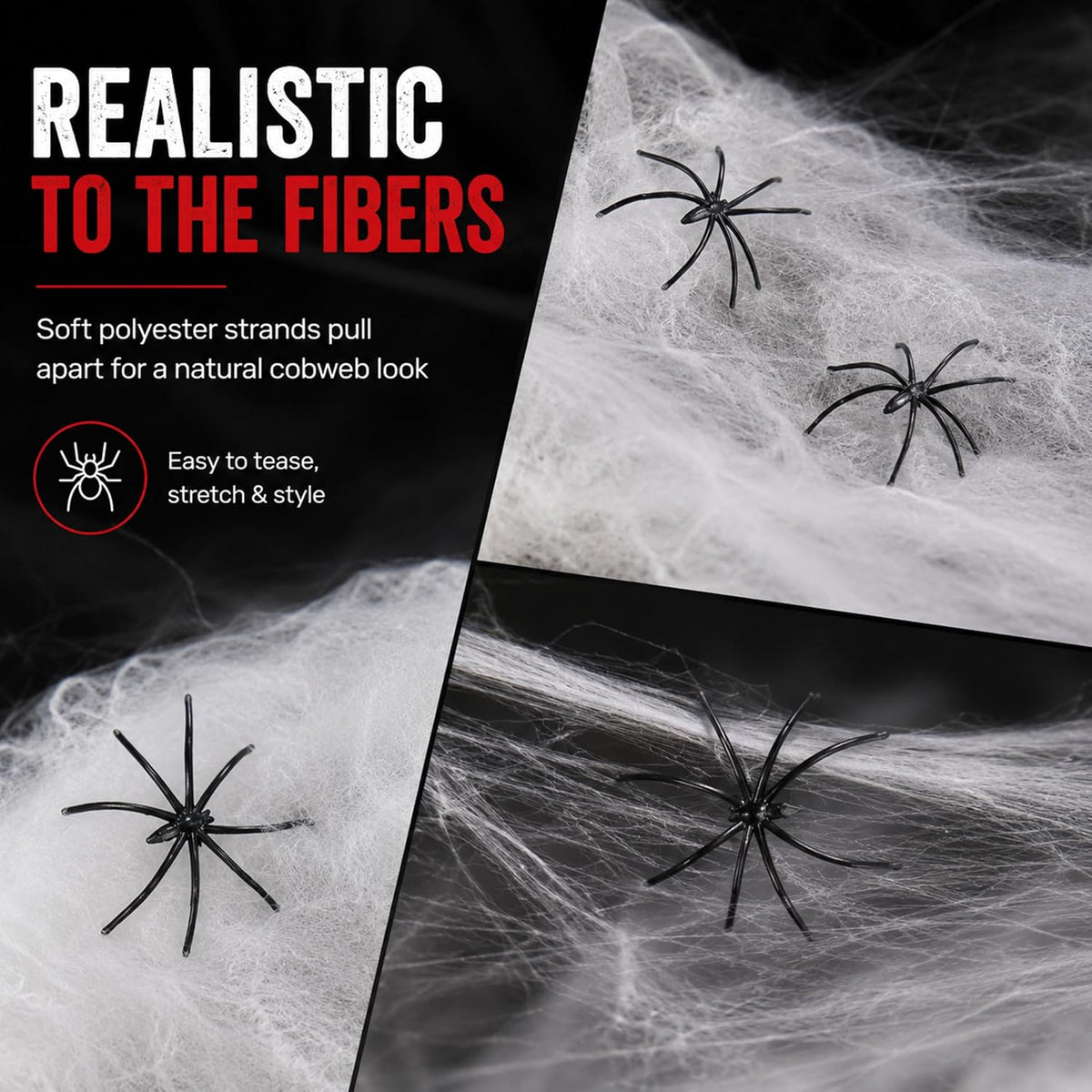 lightweight webbing that stretches and holds shape across surfaces