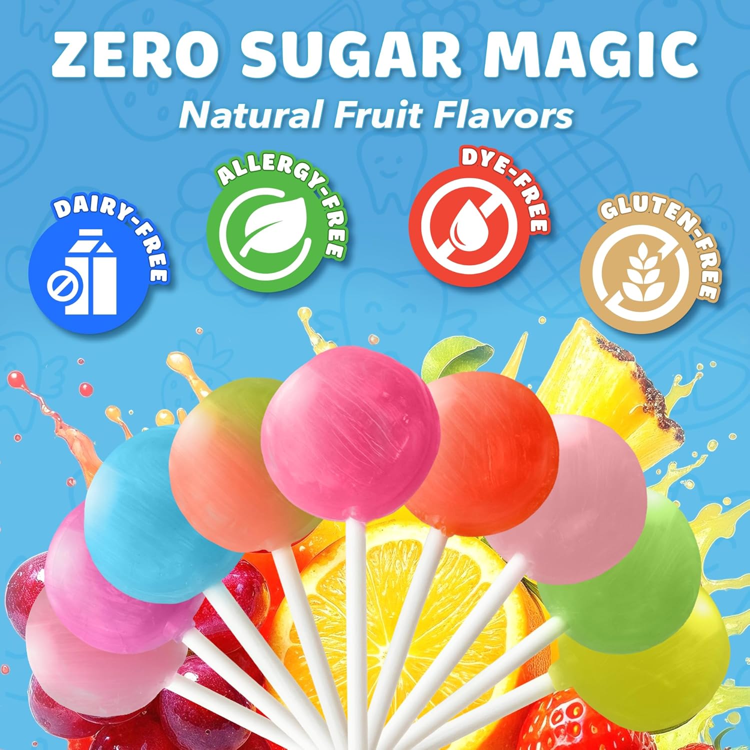 natural fruit flavor varieties (natural fruit, assorted, fruit, ball popz shapes)