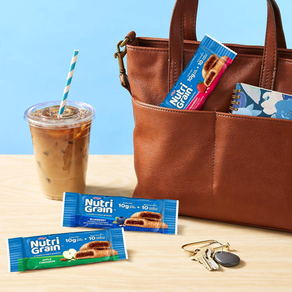 Nutri-Grain Baked Breakfast Bars – Car Cup Holder Commuter Snack, Individually Wrapped 64 Bars