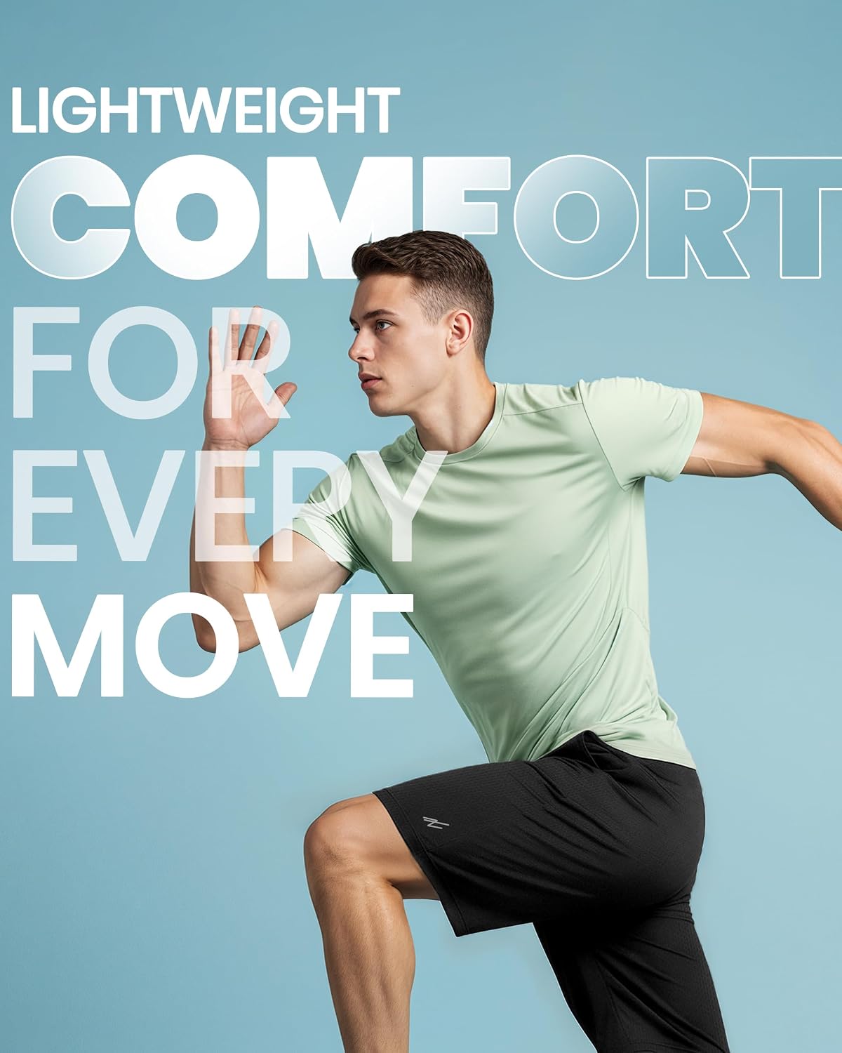 NY Threads Quick-Dry Loose-Fit Shorts for Men – Sweat-Wicking Training Shorts for Stretching, Mobility, and Wellness Routines