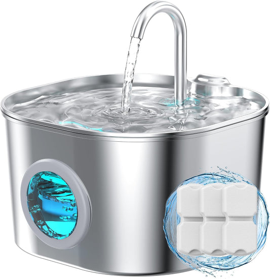 one-piece seamless 304 stainless steel construction (600 g, 6.9" x 6.9" x 4.1")