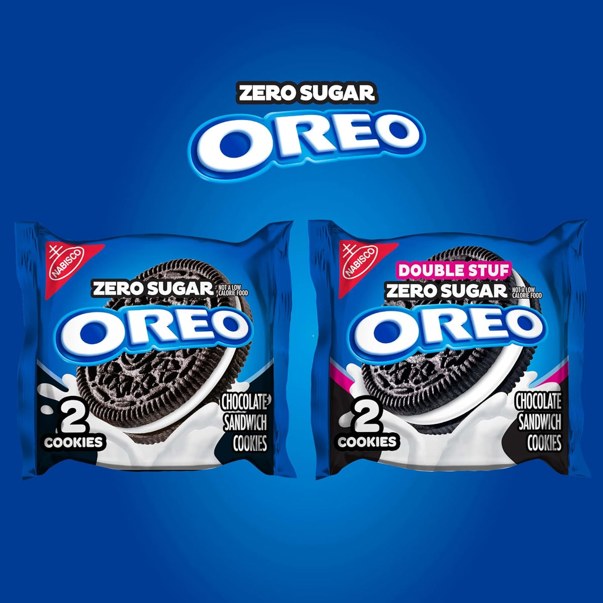 OREO Double Stuf Zero Sugar Variety Pack – Thoughtful Birthday Gift for Mom, Pre-Portioned Snack Box for Office or Pantry