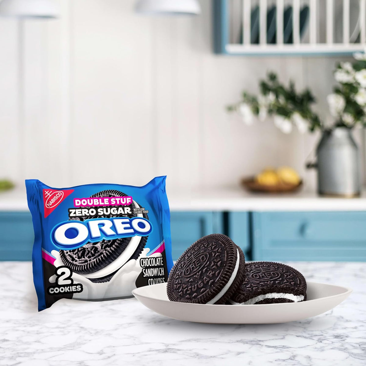 OREO Double Stuf Zero Sugar Variety Pack – Thoughtful Birthday Gift for Mom, Pre-Portioned Snack Box for Office or Pantry