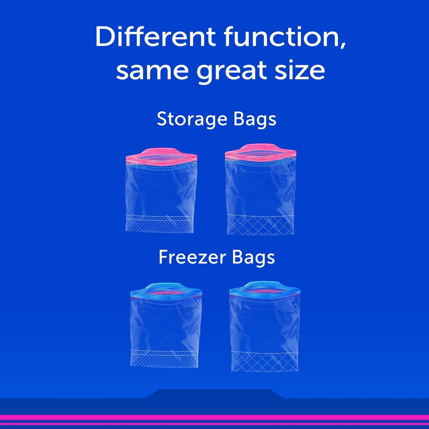 plastic construction tested to prevent freezer burn for up to 12 weeks on ground beef