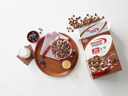 Post Premier Protein Chocolate Almond Cereal — Housewarming Gift for Busy Professionals, Pantry-Ready High-Protein Cereal Pack of 2