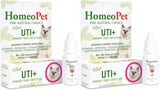 HomeoPet Feline UTI+ Urinary Tract Supplement for Cats – Pack of 2 Value Gift for Friends with Multiple Cats